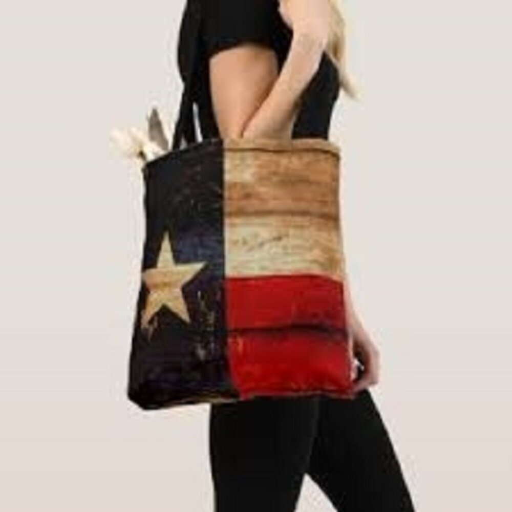 ROBIN RUTH Texas Purse with Texas Logo in both sides Zippered Tote Bag Purse